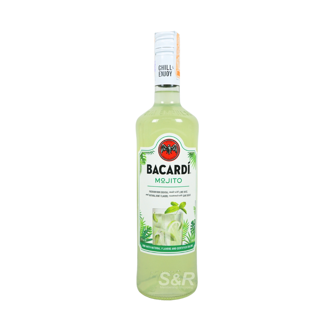 Bacardi Mojito Rum Cocktail 750mL